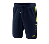 JAKO Pantalones Cortos de Entrenamiento para niños, Color Azul Marino/limón, Talla 3XS