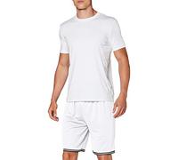 JAKO Pantalones Cortos para Hombre Center 2.0, Hombre, Corto, 4450, Blanco/Negro, Extra-Large