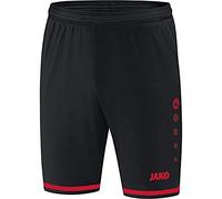 JAKO Pantalones Deportivos Striker 2.0 para niños, Color Negro y Rojo