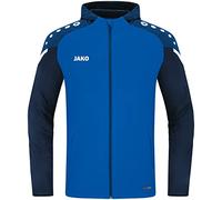 JAKO Chaqueta con Capucha Performance, Azul y Azul Marino, Medium Unisex Adulto