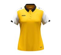 JAKO Polo para Mujer Dynamic, Amarillo/Blanco/Negro, M