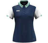 JAKO Polo para Mujer Dynamic, Azul Marino/Blanco/Menta, L