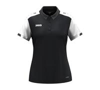 JAKO Polo para Mujer Dynamic, Negro/Blanco/Antracita, L