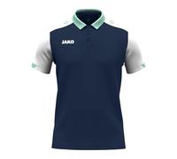 JAKO Polo Unisex Dynamic, Azul Marino/Blanco/Menta, S