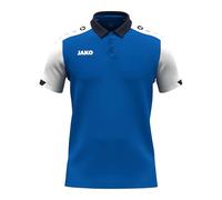JAKO Polo Unisex Dynamic, Azul Real/Blanco/Azul Marino, XL