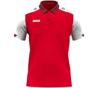 JAKO Polo Unisex Dynamic, Rojo/Blanco/Rojo Oscuro, 4XL