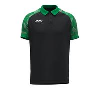Jako Polo Unisex Sonic, Negro/Verde, M