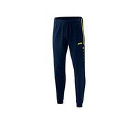 JAKO Polyesterhose Competition 2.0 Pantalones de poliéster, Hombres, Azul Marino/Amarillo neón, Medium