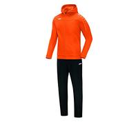 JAKO Präsentationsanzug Classico mit Kapuze Traje de presentación, Hombre, Naranja neón, XXX-Large