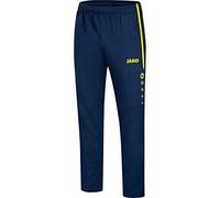 JAKO Präsentationshose Striker 2.0 Pantalones de presentación, Infantil, Azul Marino/Amarillo neón, 164