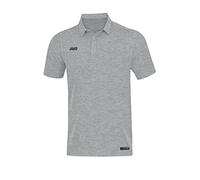 JAKO Premium Basics Poloshirt Grauschwarz M