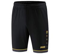 JAKO Sporthose Pantalón Deportivo Competition 2.0, Hombre, Negro y Dorado, Small