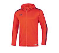 JAKO Striker 2.0 Chaqueta con Capucha, Infantil, Naranja/Azul, 14