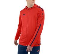 JAKO Striker 2.0 Chaqueta con Capucha, Infantil, Naranja/Azul, 164