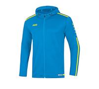 JAKO Striker 2.0 Chaqueta con Capucha, Mujer, Azul/Amarillo neón, 34