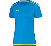 JAKO Striker 2.0 Ka Trikot Camiseta para Mujer, Azul y Amarillo neón, 34