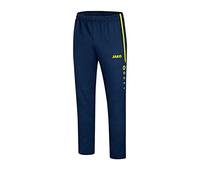 JAKO Striker 2.0 Pantalones de presentación, Hombre, Azul Marino/Amarillo neón, S