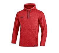 JAKO Sudadera con Capucha para Hombre Premium Basics, Hombre, Sudadera con Capucha., 6729, Rojo Jaspeado., Small