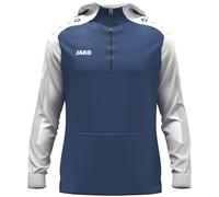 JAKO Sudadera con Capucha para niños Dynamic, Azul Noche/Blanco/Gris Claro, 164