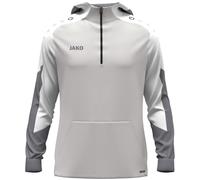 JAKO Sudadera con Capucha Unisex con Cremallera Dynamic, Gris Claro/Blanco/Gris, XL