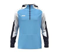 JAKO Sudadera con Capucha Unisex Dynamic, Skyblue/Blanco/Azul Marino, XXL