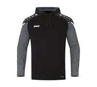 JAKO Sudadera Unisex con Capucha para niños, Negro/Antracita Claro, XXXL