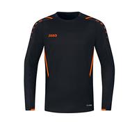 JAKO Sudadera Unisex Niños 8821, Unisex niños, Sudadera, 8821, Negro/Naranja, 140