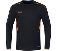 JAKO Sudadera Unisex Niños 8821, Unisex niños, Sudadera, 8821, Negro/Naranja, 164
