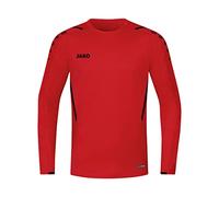 JAKO Sudadera Unisex Niños 8821, Unisex niños, Sudadera, 8821, Rojo y Negro, 116