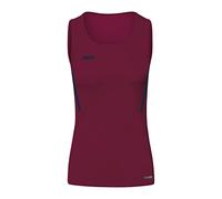JAKO Tanktop Camiseta de Tirantes Challenge, Maroon/Navy, 38 para Mujer