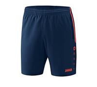 JAKO , Training & Fitness 6218 - Pantalones Cortos para niños (competición 2.0), Color Azul Marino y Rojo