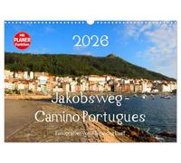 Jakobsweg - Camino Portugues (Wandkalender 2026 DIN A3 quer), CALVENDO Monatskalender: Pilgerweg entlang der portugiesischen Küste von Porto nach Santiago de Compostela