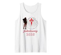 Jakobsweg Santiago Compostela 2026 Señora Peregrina Camiseta sin Mangas