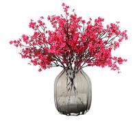 JAKY-Global Ramo de flores artificiales para bebés, 12 unidades, Gypsophila, ramo de flores artificiales de primavera a granel, pequeñas flores de tacto real, para casa, dormitorio, cocina, jardín,