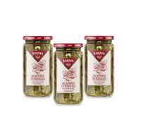 Jalapeños Verdes en Rodajas Sarasa 180 g Escurrido - Encurtido Picante Listo para Consumir - Ideal para Tacos, Pizzas y Hamburguesas - Sabor Intenso y Toque Mexicano Gourmet (Pack 3).