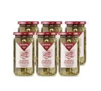 Jalapeños Verdes en Rodajas Sarasa 180 g Escurrido - Encurtido Picante Listo para Consumir - Ideal para Tacos, Pizzas y Hamburguesas - Sabor Intenso y Toque Mexicano Gourmet (Pack 6).