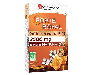 Jalea Real Orgánica Forté Pharma 2500 mg con Miel de Manuka Inmunidad 10 ampollas