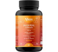 Jalea Real Pura Liofilizada 1000 mg con Vitamina C, ginseng y Própolis | Aumenta la Energía y Vitalidad | Reduce el Cansancio y la Fatiga | Refuerza el Sistema Inmunitario | Sin Azúcar