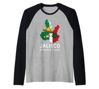 Jalisco México Mariachi Y Tequila Orgullo Jalisco Camiseta Manga Raglan