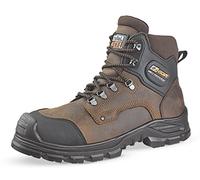 Jallatte - Chaussures de sécurité hautes marron et noire JALFIR SAS S3 CI AN SRC 45 Marron / Noir