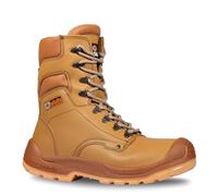 JALLATTE Rangers de sécurité hautes JALBORG Steel EVOL S3 SC Ci HI LG FO SR - Beige 46 - Chaussures de sécurité