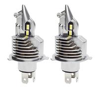 JALN7 H4 led Bombilla para Coche 12V y 24V Camión, 2pcs, h4 led Moto, Luz Blanca, 12000LM, 6500K, 1: 1 Diseño