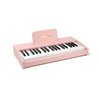 JALOKEE Teclado de piano infantil, piano digital para niños, instrumento musical educativo de juguete, piano de madera para niños y niñas mayores de 3 años (Rosa, 37 Teclas)