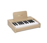 JALOKEE Teclado de piano infantil, piano digital para niños, instrumento musical educativo de juguete, piano de madera para niños y niñas mayores de 3 años (Roble, 25 Teclas)