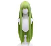 JALopy Anime Peluca Code Geass C.C Cosplay Peluca,Long Straight Green Peluca,Halloween Peluca,para Carnaval Navidad Fiesta,Peluca Diaria