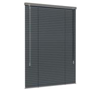 Jalousiescout Persiana Veneciana sin luz Persiana Veneciana de Aluminio, innovadora tecnología de oscurecimiento, protección de la intimidad, sin taladrar, 115 x 150 cm, Gris Oscuro Mate