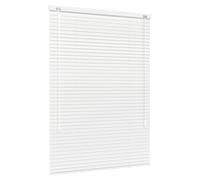Jalousiescout Persiana Veneciana sin luz Persiana Veneciana de Aluminio, innovadora tecnología de oscurecimiento, protección de la intimidad, sin taladrar, 115 x 220 cm, Blanco Brillante
