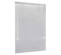 Jalousiescout Persiana Veneciana sin luz Persiana Veneciana de Aluminio, innovadora tecnología de oscurecimiento, protección de la intimidad, sin taladrar, 150 x 130 cm, Plata Brillo