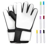 Jalunth Guantes Portero Futbol Niño - Tableta de Escritura Pizarra Infantil Guantes Fútbol Entrenamiento con Fuerte Apretones Palmas e 7 rotuladores para Niñas Joven Junior Navidad Regalos
