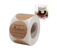 Jam And Jelly Jar Labels, Canning Labels for Mason Jars And More(2" Round 500/roll) with Lines for Writing- Jar Labels Homemade Jam, Jelly, And More